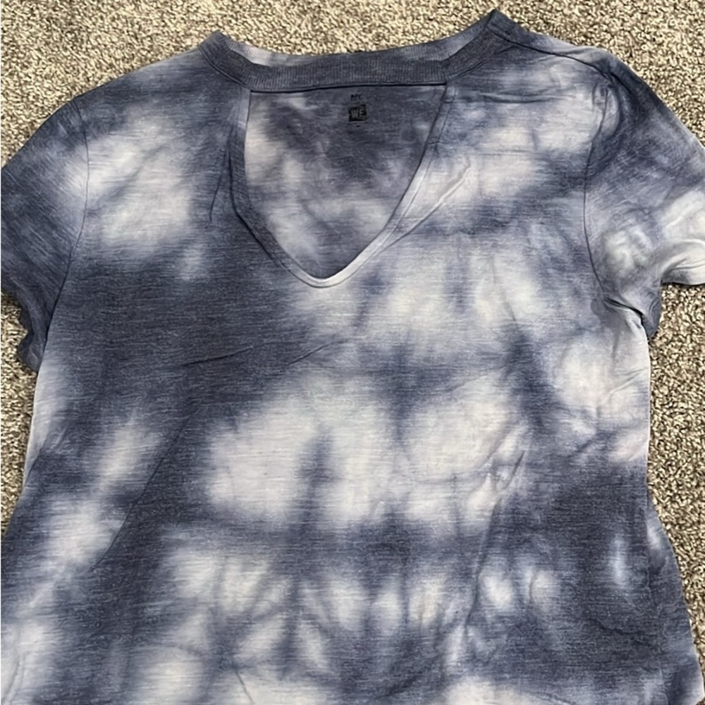 Me to We Blue and White Short Sleeve T-Shirt